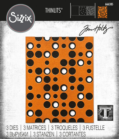 Sizzix Thinlits Die by Tim Holtz Layered Dots (3pcs) (666385) (DISCONTINUED)