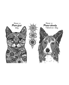 Crafty Individuals A Purr-fect Day Unmounted Rubber Stamps (CI-627) (OUTLET)