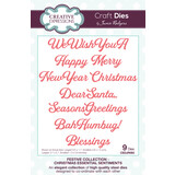 Creative Expressions Jamie Rodgers Craft Die Christmas Essential Sentiments (CEDJR093) (OUTLET)