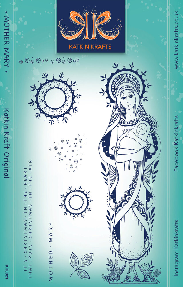 Katkin Krafts Mother Mary A5 Clear Stamp Set (KK0021) (OUTLET)