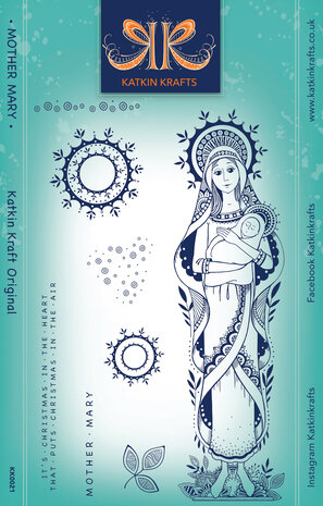 Katkin Krafts Mother Mary A5 Clear Stamp Set (KK0021) (OUTLET)