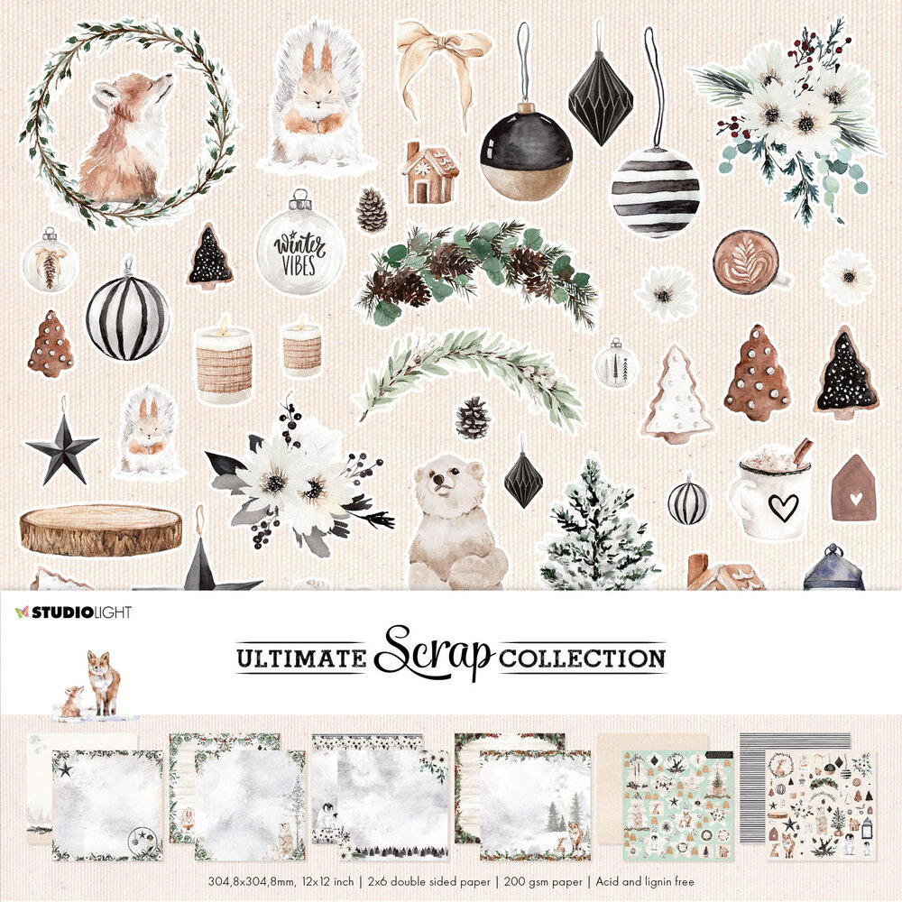 Studio Light Ultimate Scrap Collection 12x12 Inch Paper Pack Christmas (SL-USC-PS31) (OUTLET) Studio Light Ultimate Scrap Collection 12x12 Inch Paper Pack Christmas (SL-USC-PS31) (OUTLET)
