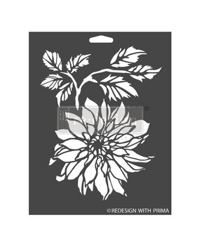 Re-Design with Prima Dahlia Garden 9x12 Inch Decor Stencils (665326) (DISCONTINUED)