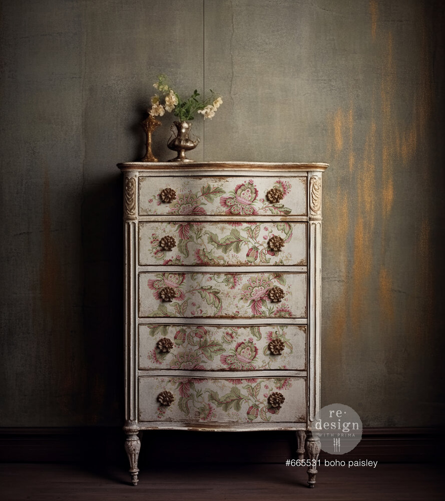 Re-Design with Prima Boho Paisley 24x35 Inch Decor Transfers (665531) (DISCONTINUED) Re-Design with Prima Boho Paisley 24x35 Inch Decor Transfers (665531) (DISCONTINUED)