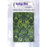 IndigoBlu William Morris Arts and Crafts A6 Red Rubber Stamp (IND1102) (OUTLET)