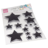 Marianne Design Clear Stamps Colorful Silhouette Basic Stars (CS1148) (DISCONTINUED)