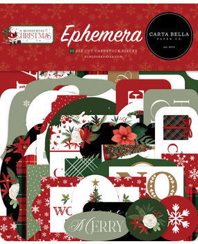 Carta Bella A Wonderful Christmas Ephemera (CBAWC328024) (OUTLET)