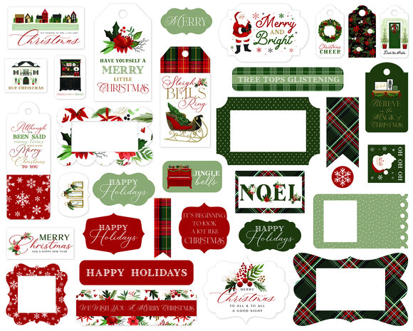 Carta Bella A Wonderful Christmas Frames & Tags (CBAWC328025) (OUTLET) Carta Bella A Wonderful Christmas Frames & Tags (CBAWC328025) (OUTLET)