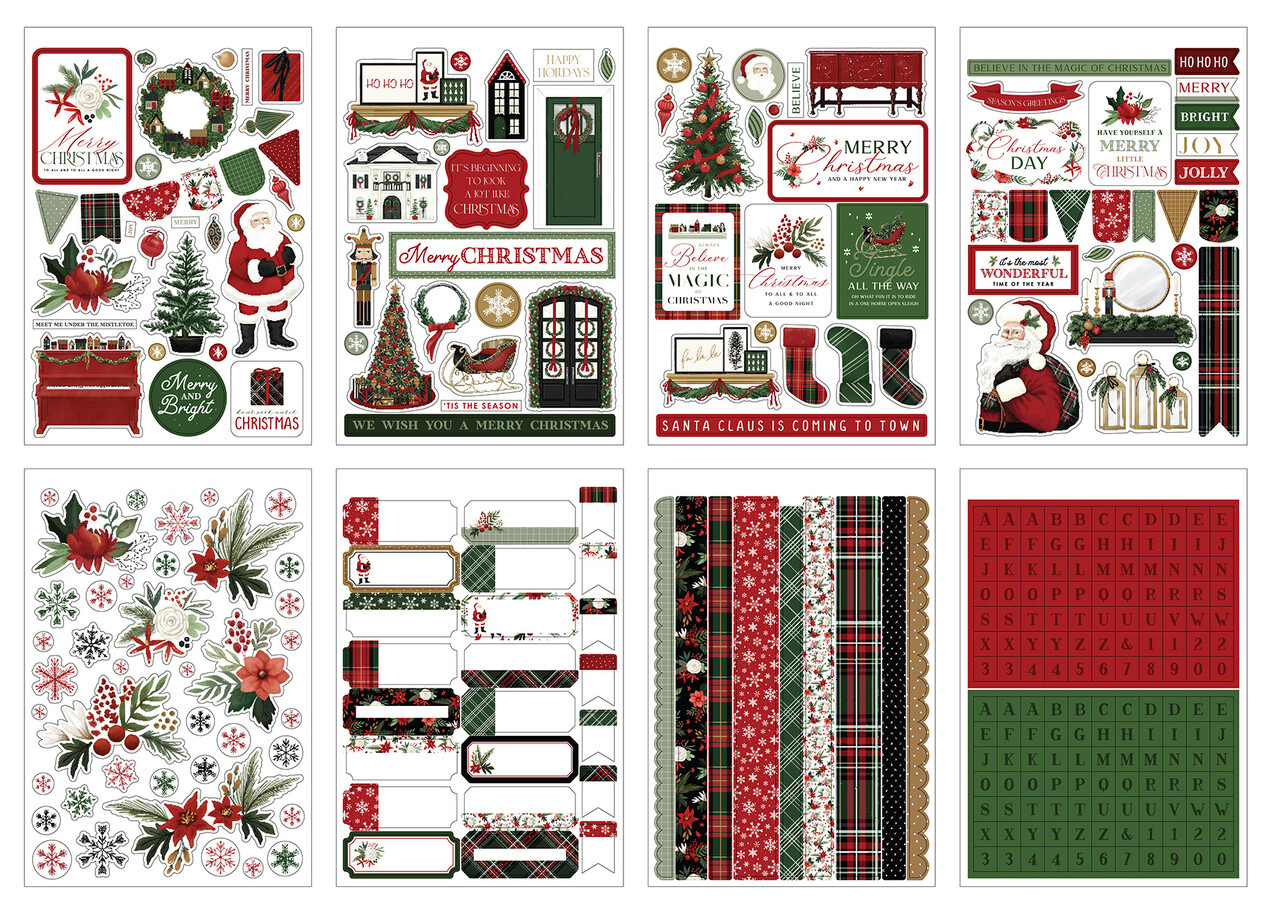 Carta Bella A Wonderful Christmas Sticker Book (CBAWC328029) (OUTLET)