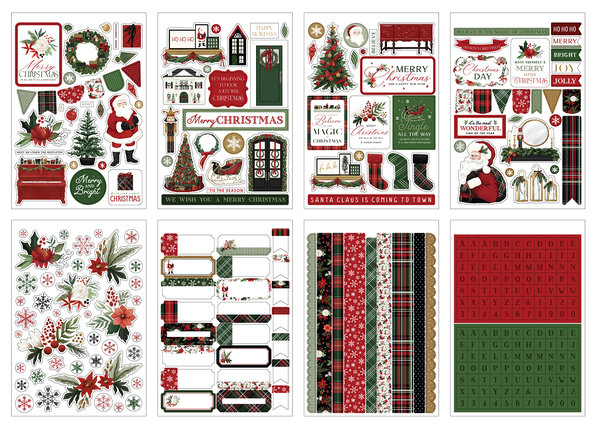 Carta Bella A Wonderful Christmas Sticker Book (CBAWC328029) (OUTLET)