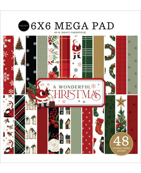 Carta Bella A Wonderful Christmas Cardmakers 6x6 Inch Mega Pad (CBAWC328031) (OUTLET)