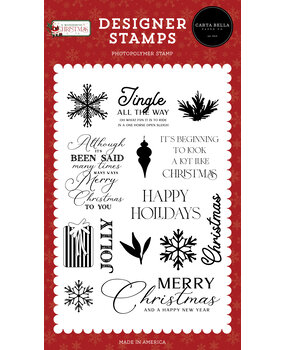 Carta Bella A Lot Like Christmas Designer Stamps (CBAWC328043) (OUTLET) Carta Bella A Lot Like Christmas Designer Stamps (CBAWC328043) (OUTLET)