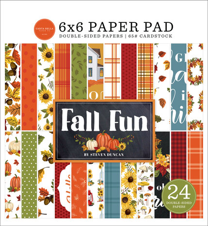 Carta Bella Fall Fun 6x6 Inch Paper Pad (CBFF326023) (OUTLET) Carta Bella Fall Fun 6x6 Inch Paper Pad (CBFF326023) (OUTLET)