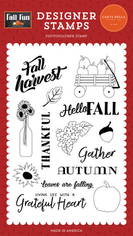 Carta Bella Fall Harvest Designer Stamps (CBFF326041) (OUTLET) Carta Bella Fall Harvest Designer Stamps (CBFF326041) (OUTLET)