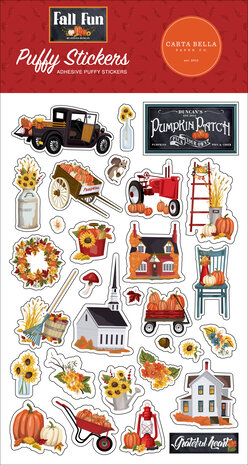 Carta Bella Fall Fun Puffy Stickers (CBFF326066) (OUTLET)