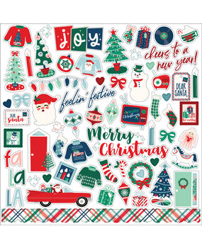 Echo Park Happy Holidays Element Sticker (HPH327014) (DISCONTINUED)