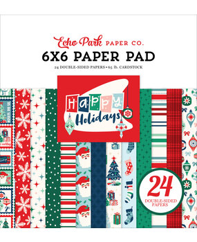 Echo Park Happy Holidays 6x6 Inch Paper Pad (HPH327023) (DISCONTINUED)