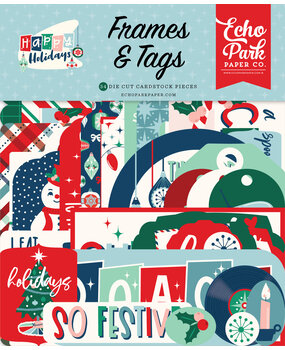 Echo Park Happy Holidays Frames & Tags (HPH327025) (OUTLET)