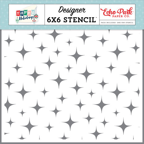 Echo Park Holiday Cheer Sparkle Stencil (HPH327033) (DISCONTINUED) Echo Park Holiday Cheer Sparkle Stencil (HPH327033) (DISCONTINUED)