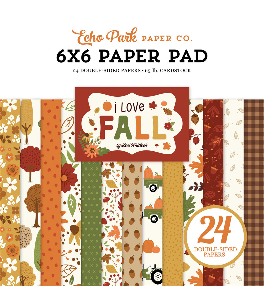 Echo Park I Love Fall 6x6 Inch Paper Pad (LFA225023) (DISCONTINUED)