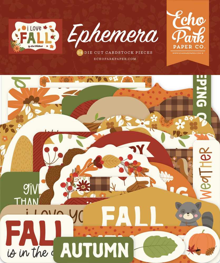Echo Park I Love Fall Ephemera (LFA225024) (OUTLET) Echo Park I Love Fall Ephemera (LFA225024) (OUTLET)