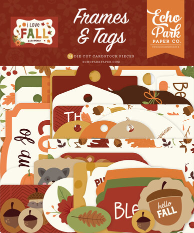 Echo Park I Love Fall Frames & Tags (LFA225025) (OUTLET)