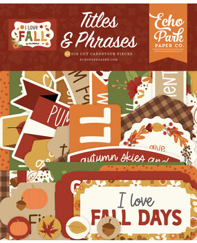Echo Park I Love Fall Titles & Phrases (LFA225032) (DISCONTINUED)