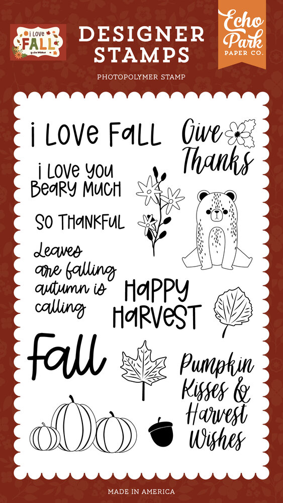 Echo Park Happy Harvest Designer Stamps (LFA225045) (DISCONTINUED)