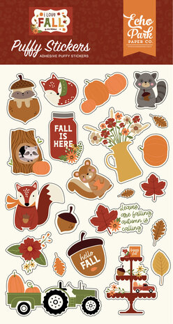 Echo Park I Love Fall Puffy Stickers (LFA225066) (OUTLET)