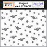 Echo Park Fright Night Bats Stencil (MM323034) (OUTLET)