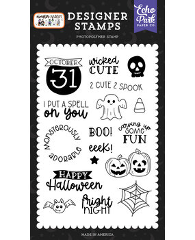 Echo Park 2 Cute 2 Spook Designer Stamps (MM323044) (DISCONTINUED) Echo Park 2 Cute 2 Spook Designer Stamps (MM323044) (DISCONTINUED)