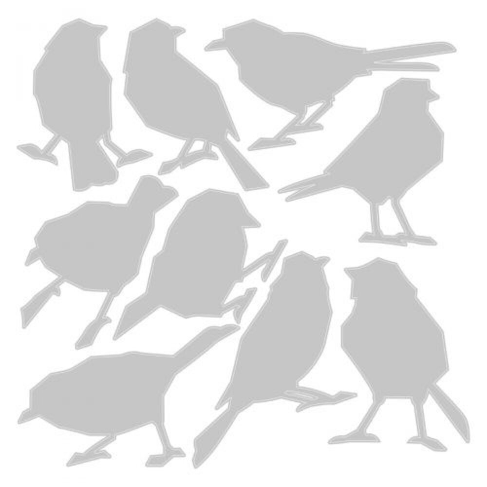 Sizzix Thinlits Die by Tim Holtz Silhouette Birds (9pcs) (665861) Sizzix Thinlits Die by Tim Holtz Silhouette Birds (9pcs) (665861)