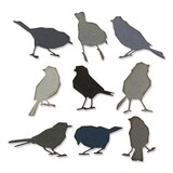 Sizzix Thinlits Die by Tim Holtz Silhouette Birds (9pcs) (665861) Sizzix Thinlits Die by Tim Holtz Silhouette Birds (9pcs) (665861)