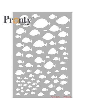 Pronty Crafts Stencil Purrrfect Fish A5 (470.806.018) (OUTLET)