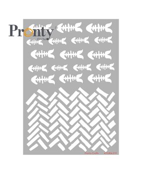 Pronty Crafts Stencil Purrrfect Fishbone A5 (470.806.019) (DISCONTINUED)