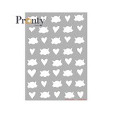 Pronty Crafts Stencil Purrrfect Hearts & Heads A5 (470.806.020) (DISCONTINUED)