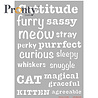 Pronty Crafts Stencil Purrrfect Words A5 (470.806.021) (OUTLET)