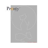 Pronty Crafts Stencil Purrrfect Silhouette A5 (470.806.024) (DISCONTINUED)