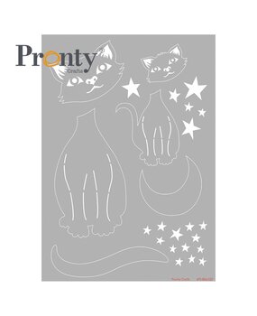 Pronty Crafts Stencil Purrrfect Mask A4 (470.806.025) (DISCONTINUED)