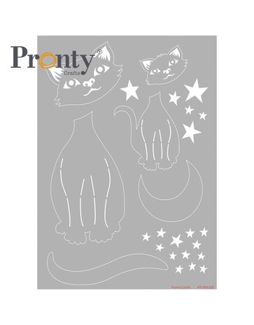 Pronty Crafts Stencil Purrrfect Mask A4 (470.806.025) (OUTLET)
