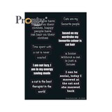 Pronty Crafts Stickers Purrrfect Quotes A5 (491.100.023) (DISCONTINUED)