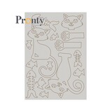 Pronty Crafts Chipboard Purrrfect Shapes A5 (492.001.046) (DISCONTINUED)