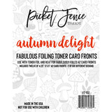 Picket Fence Studios Fabulous Foiling Toner Card Fronts Autumn Delight (12pcs) (FT-102) (OUTLET)