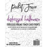 Picket Fence Studios Fabulous Foiling Toner Card Fronts Distressed Halloween (12pcs) (FT-101) (OUTLET)