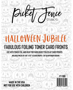 Picket Fence Studios Fabulous Foiling Toner Card Fronts Halloween Jubilee (12pcs) (FT-100) (OUTLET)