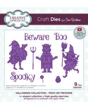 Creative Expressions Sue Wilson Craft Die Trick or Treaters (CED21057) (OUTLET)