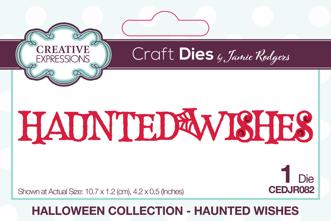 Creative Expressions Jamie Rodgers Craft Die Halloween Haunted Wishes (CEDJR082) (OUTLET)