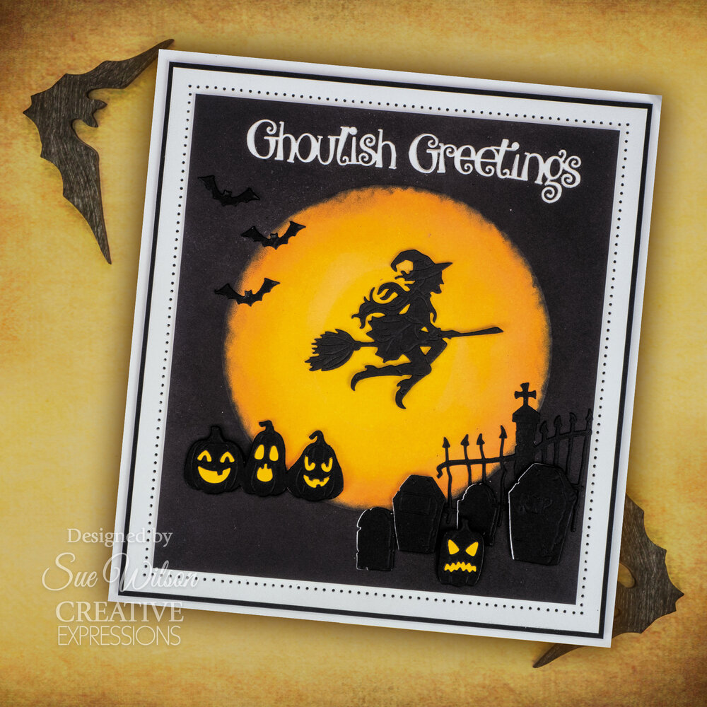 Creative Expressions Sue Wilson Craft Die Ghoulish Greetings (CEDME141) (OUTLET) Creative Expressions Sue Wilson Craft Die Ghoulish Greetings (CEDME141) (OUTLET)
