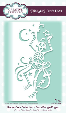 Creative Expressions Cathie Shuttleworth Paper Cuts Cut & Lift Bony Boogie Edger (CEDPC1234) (OUTLET)