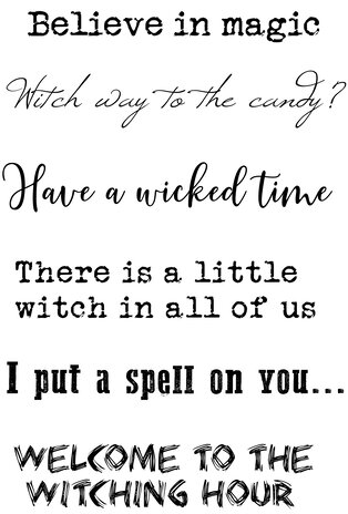Woodware Spell Time Clear Stamps (FRM067) (OUTLET)